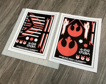 Star Wars Top Gun Maverick inspired X-wing Resistance Rebel Pilot Helmet Decal Set (scaled for LUKE Black series helmet)