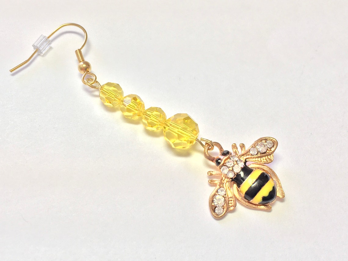 Swarovski bee earrings Clearance