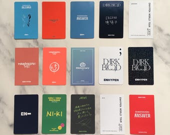 Clearance Sale!! OFFICIAL ENHYPEN Assorted Photocards - Etsy