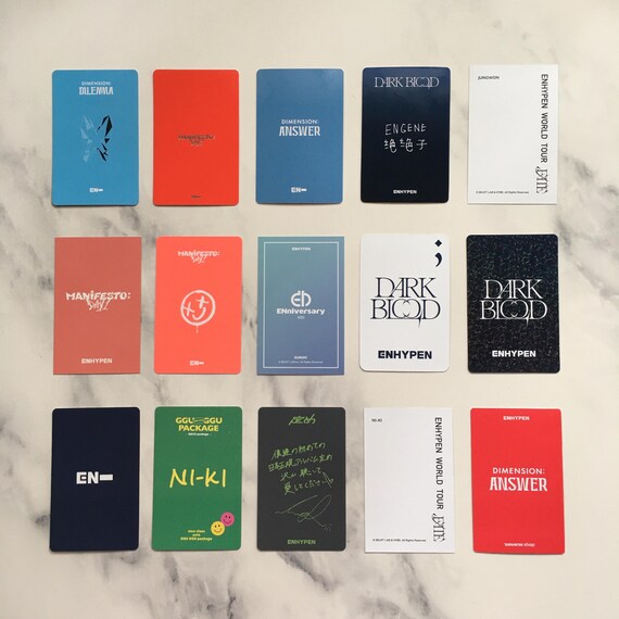 Clearance Sale!! OFFICIAL ENHYPEN Assorted Photocards - Etsy