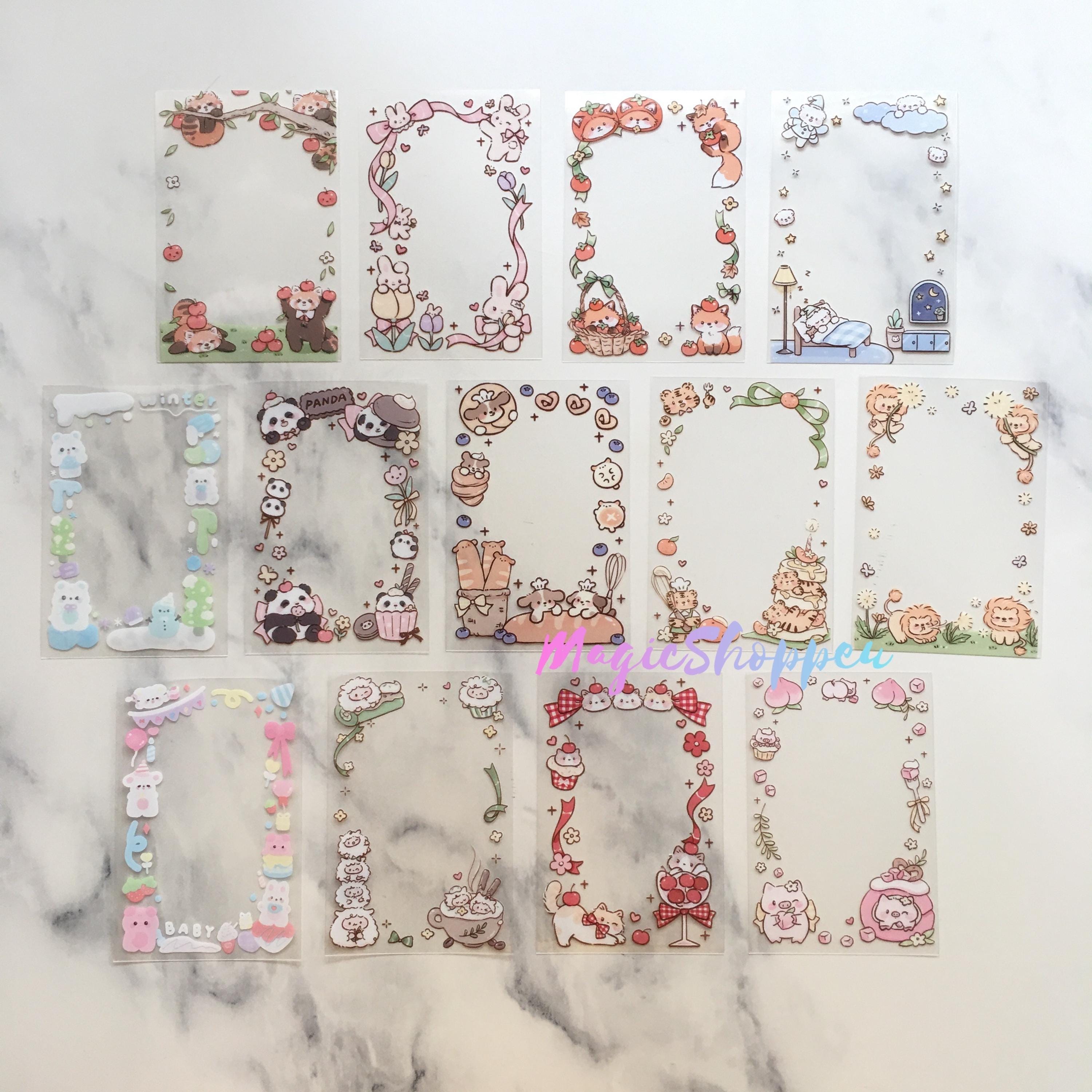 100 Custodie Porta Carte Laser, 61x88mm, Con Motivo Cuore E Stelle, In PVC Trasparente, Per Carte Collezionabili E Credito