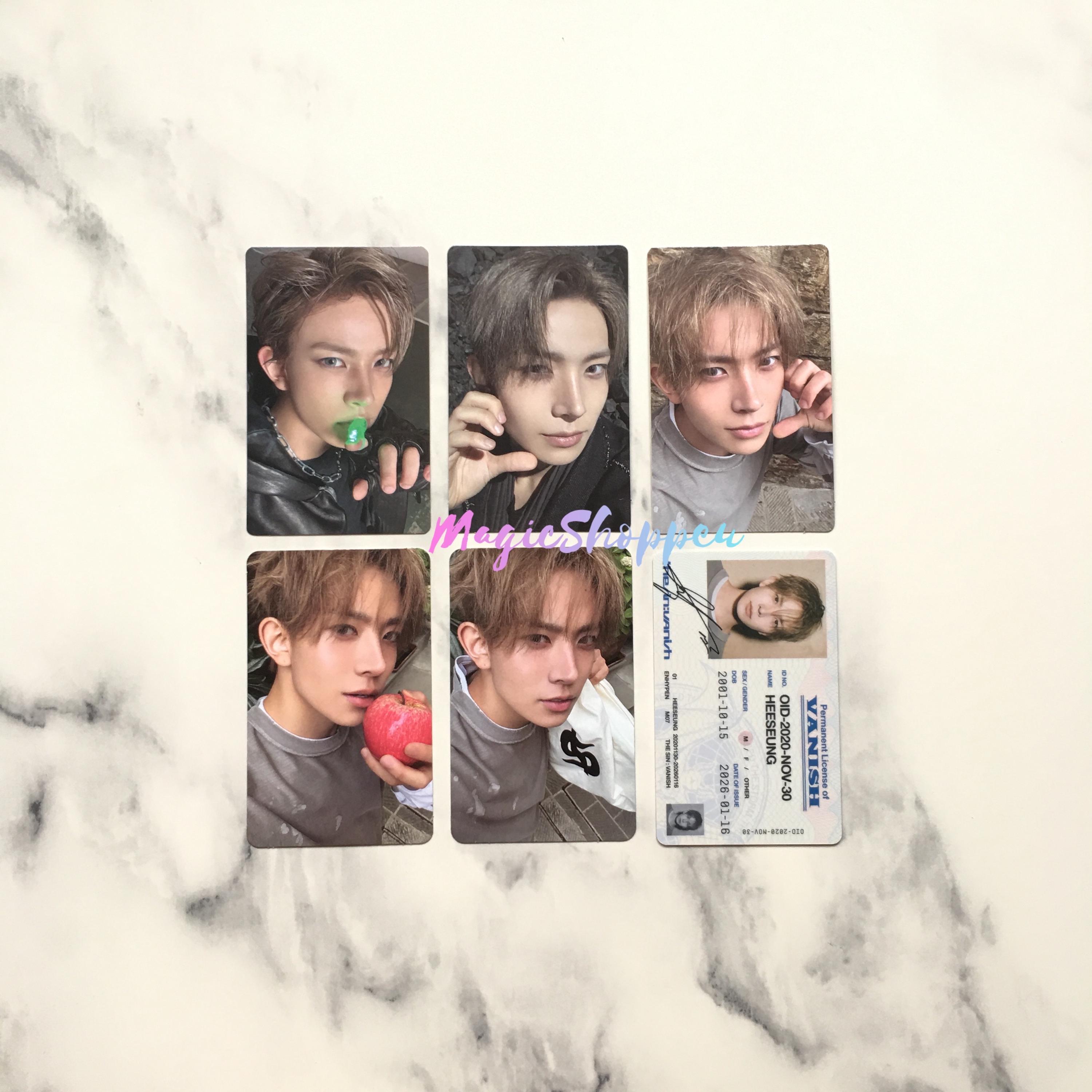 Enhypen Heeseung Photo Cards - Etsy