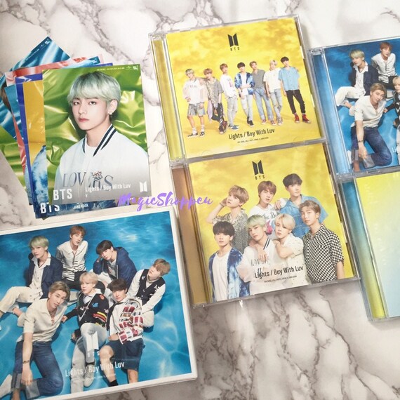 Official Bts 10th Japan Single Lights Boy With Luv Photocards Etsy