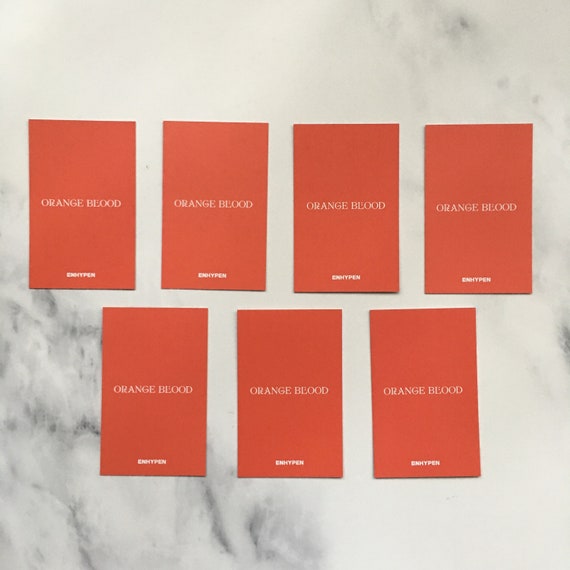 OFFICIAL ENHYPEN Orange Blood UMS Ver Pob Photocards - Etsy OFFICIAL ENHYPEN Orange Blood UMS Ver Pob Photocards - Etsy