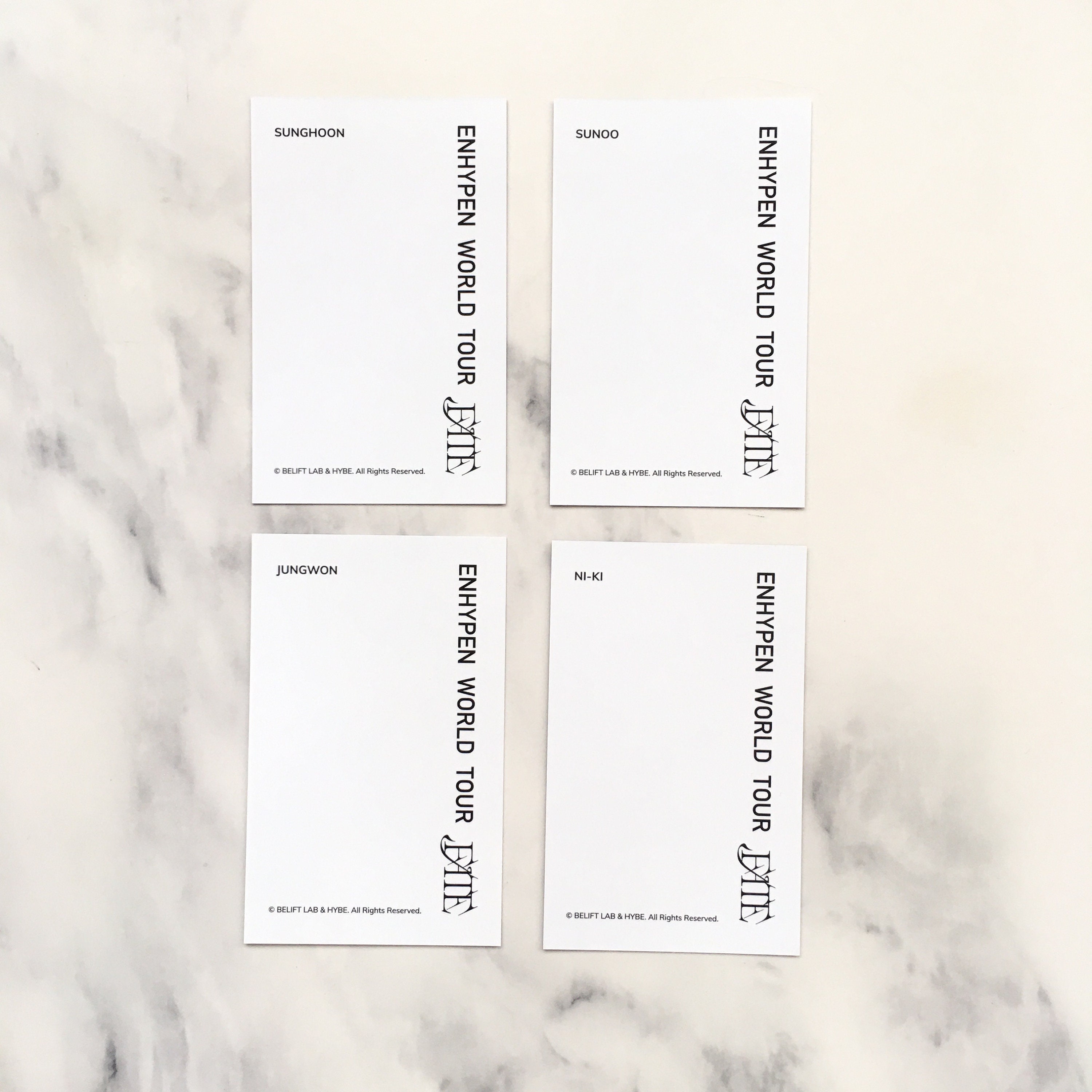 OFFICIAL ENHYPEN Fate Tour Windbreaker Photocards - Etsy