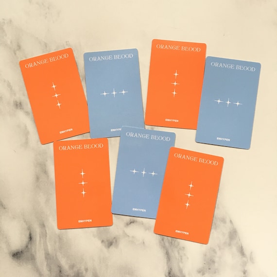 OFFICIAL ENHYPEN Orange Blood Weverse Ver Photocards - Etsy