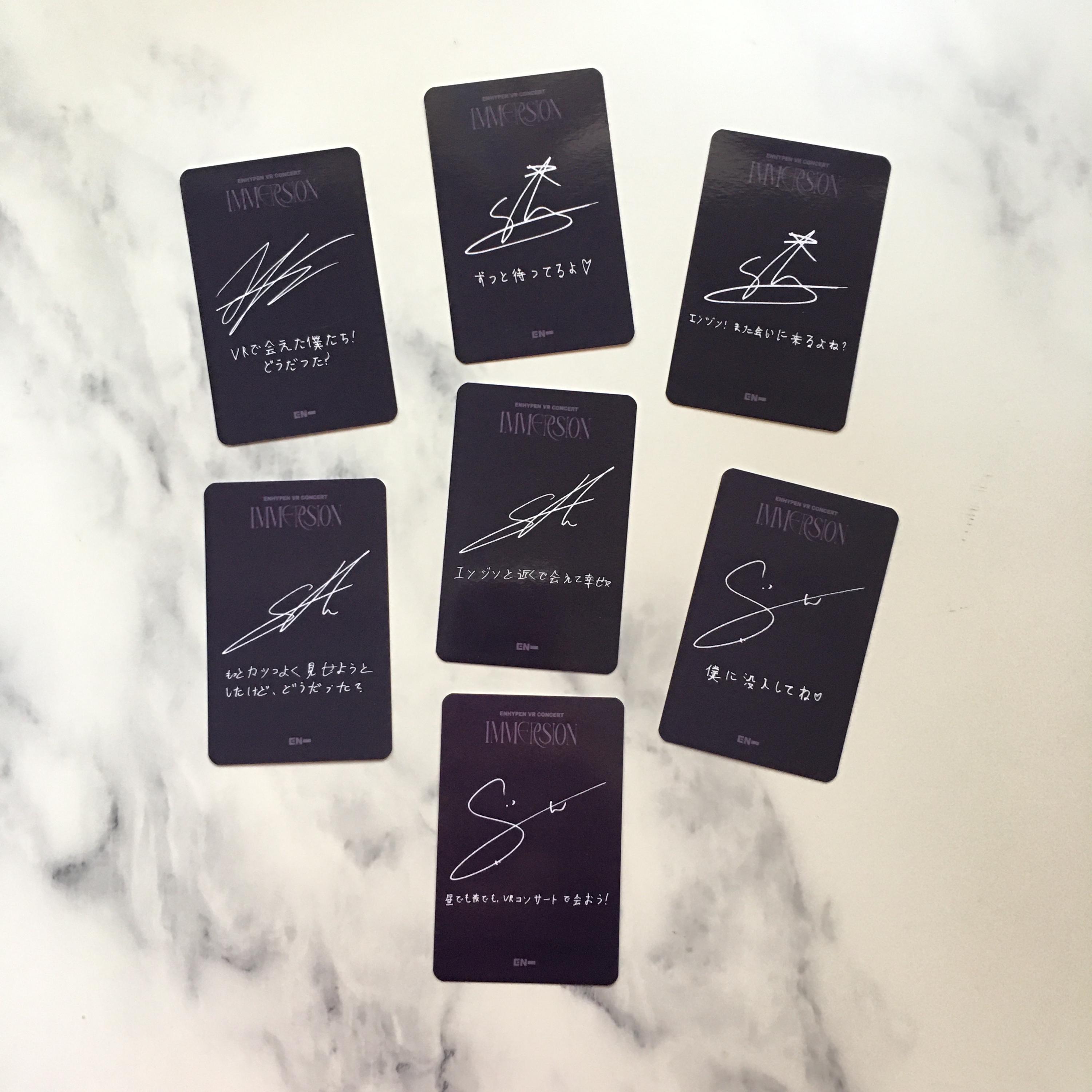 OFFICIAL ENHYPEN VR Concert Immersion Week 1 and 2 Photocards - Etsy