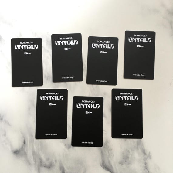 OFFICIAL ENHYPEN Romance Untold Youtube R1 POB Photocards - Etsy