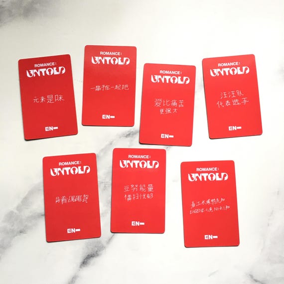 OFFICIAL ENHYPEN Romance Untold YZY Yizhiyu Ld R5 Lucky Draw
