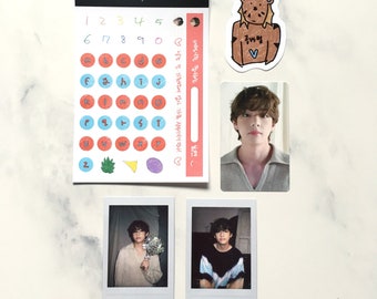 BTS DECO KIT デコキット 新品未開封 BTS DECO KIT デコキット ノート ブック ステッカー 5点 未開 ②