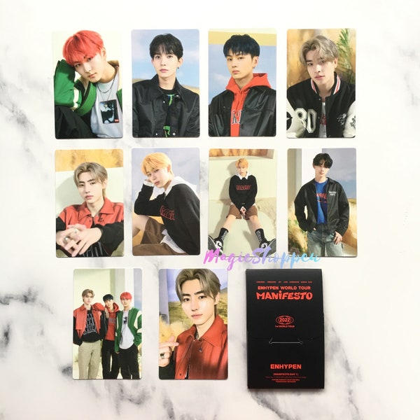 OFFICIAL ENHYPEN WorldTour Manifesto Trading Cards/ Photocards