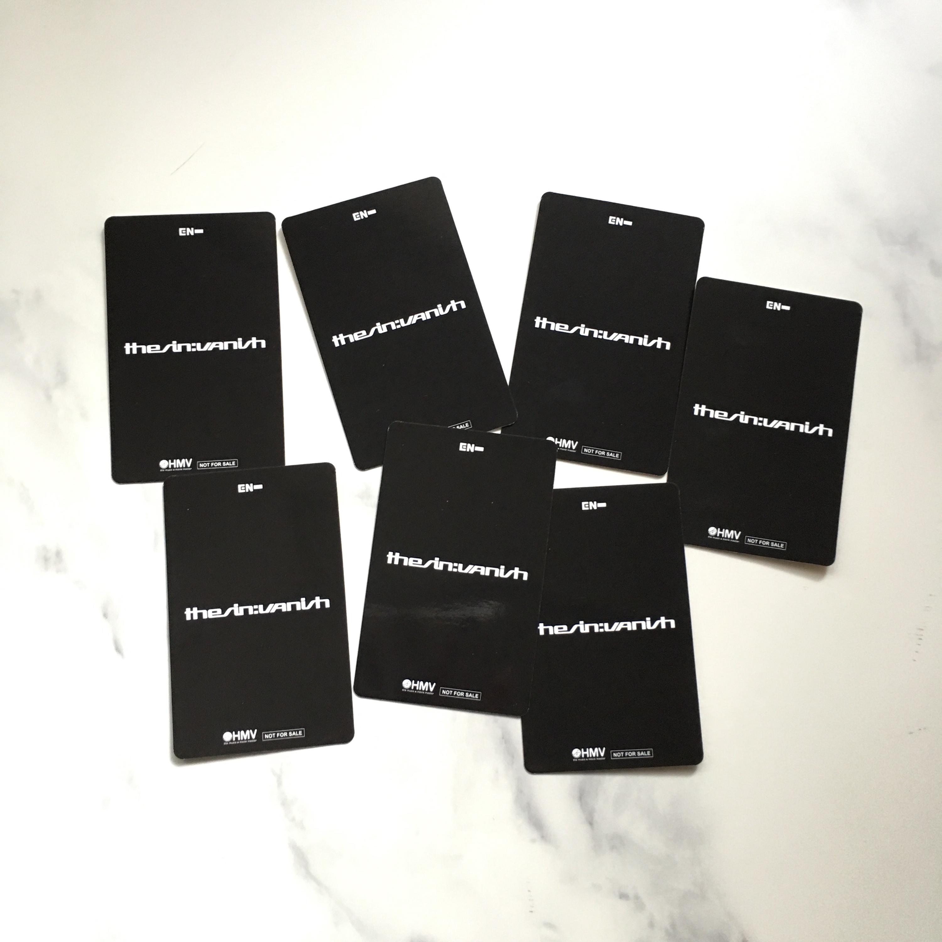 OFFICIAL ENHYPEN the Sin : Vanish HMV Lucky Draw Photocards - Etsy