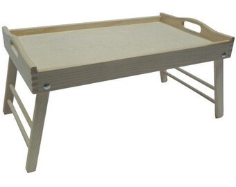 Tv Tray Table-Breakfast Bed Tray-Rustic Serving Tray-Tray with Legs-Wood Trays with handles-Bed and Breakfast