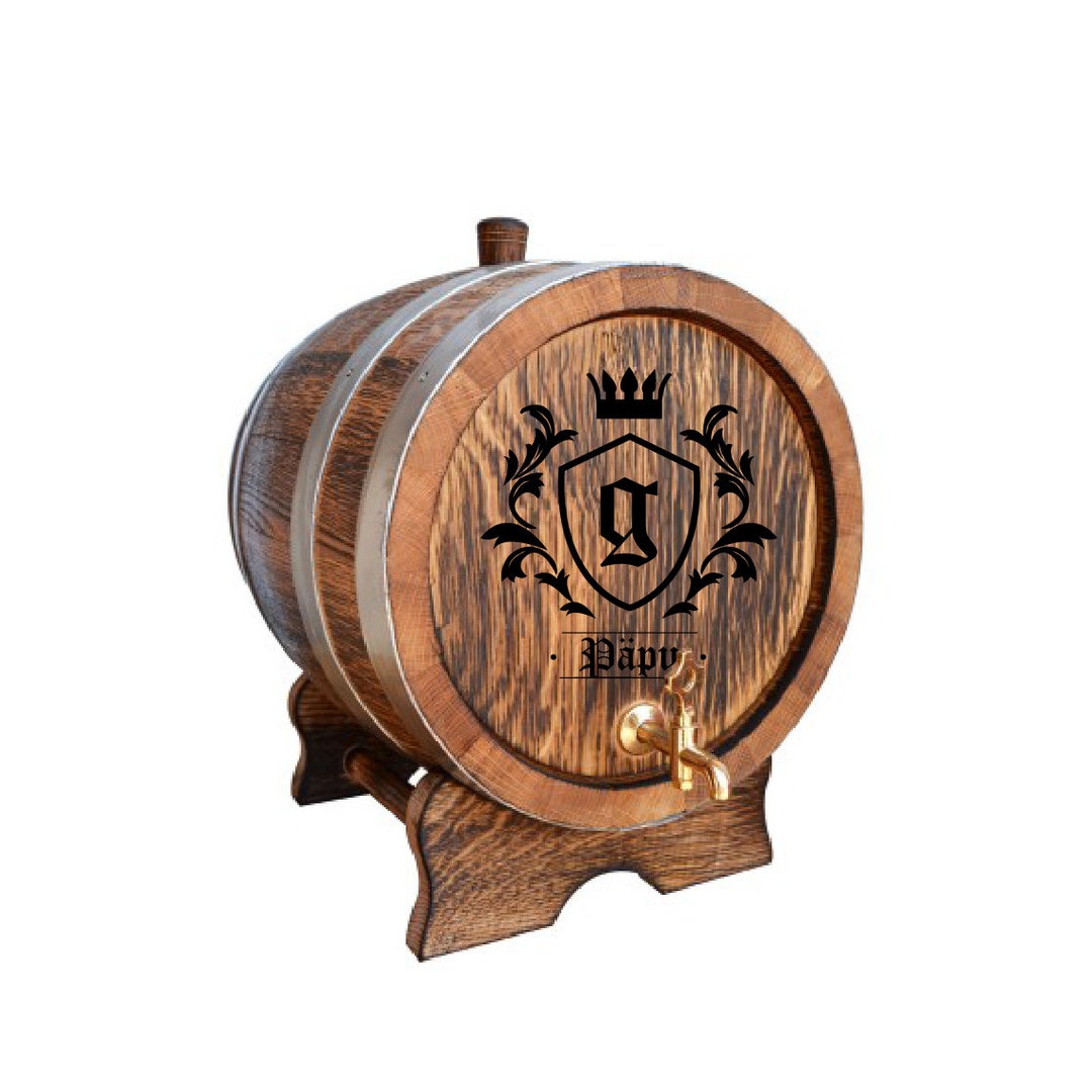Tonneau à vin en chêne vintage avec bouchon de robinet et tréteau, tonneau à vin en bois de chêne individuel pour bière, whisky, rhum, port bourbon