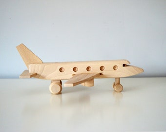 Wood Airplane Toy, Wood Plane, Wooden Toys for Boys, Eco Toys