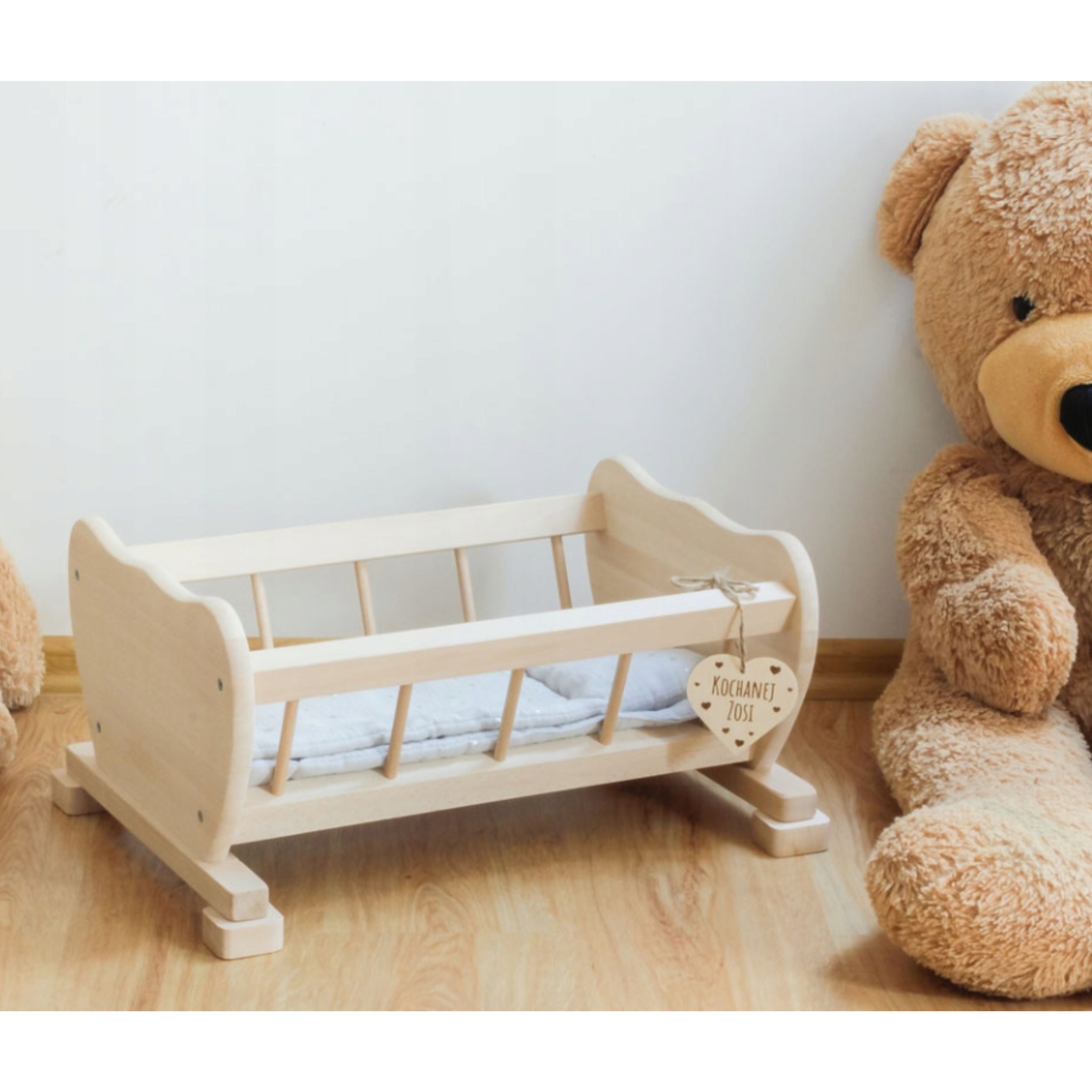 Unfinished doll cradle cheap