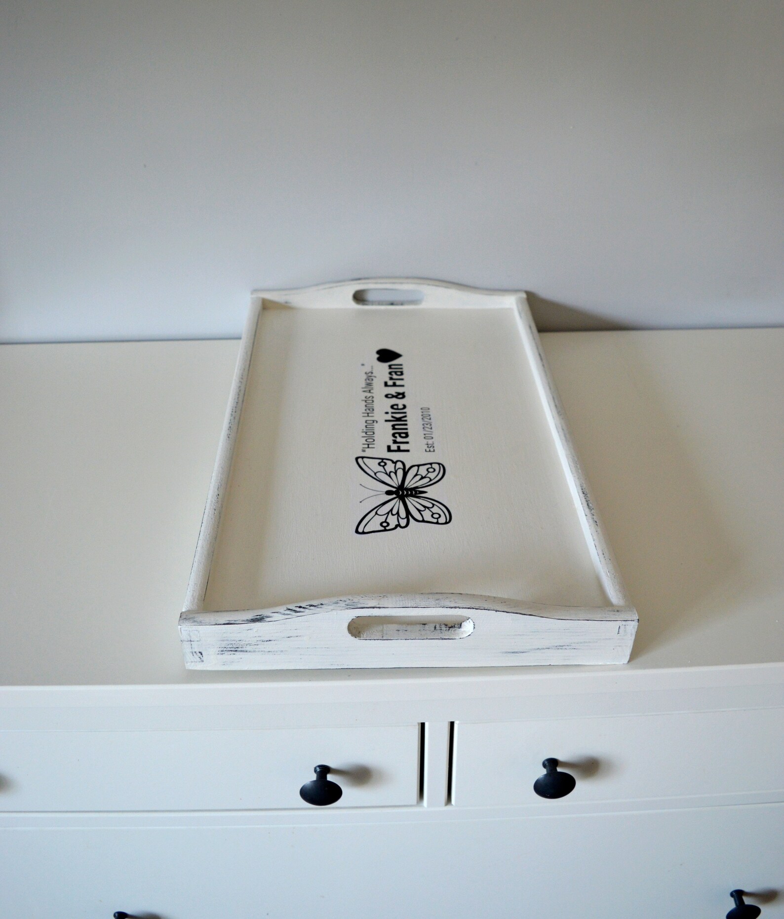 Wooden Bed Traywhite Rustic Wooden Tray With Legs Bed and Etsy