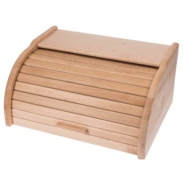 Beech wooden bread box