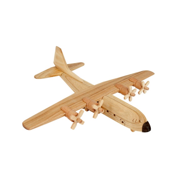 Avión de madera, Avión Montessori Bebe, Juguete de aprendizaje para niños pequeños,