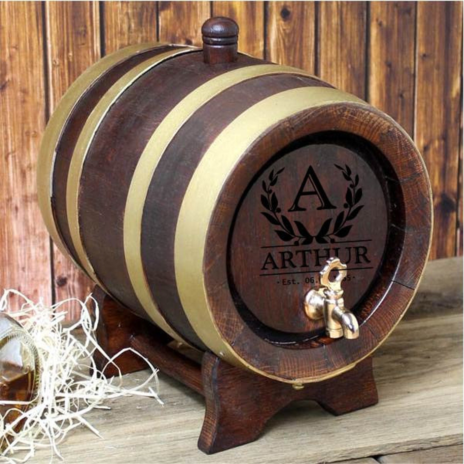 Personalized Oak Barrel 4l6l10l15lmini Oak Barrel Custom Etsy