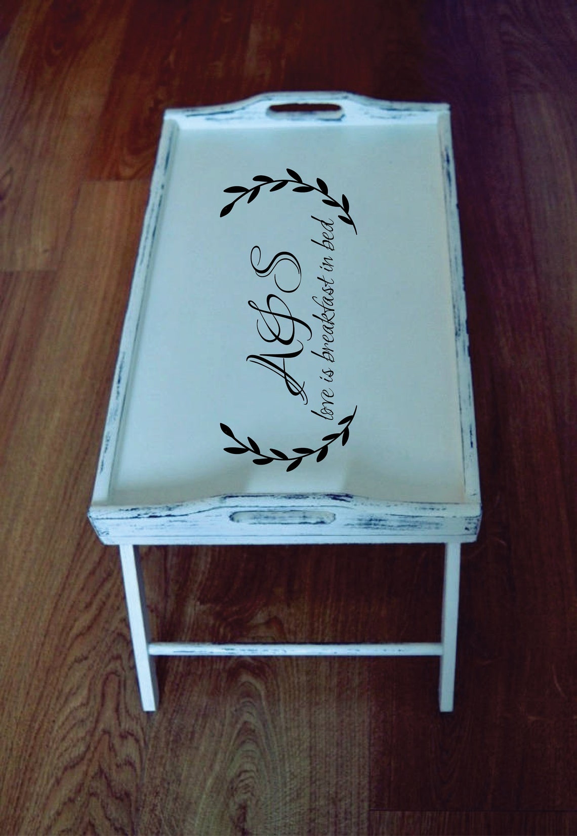 Large Wooden Traywhite Wooden Bed Tray With Legs Etsy