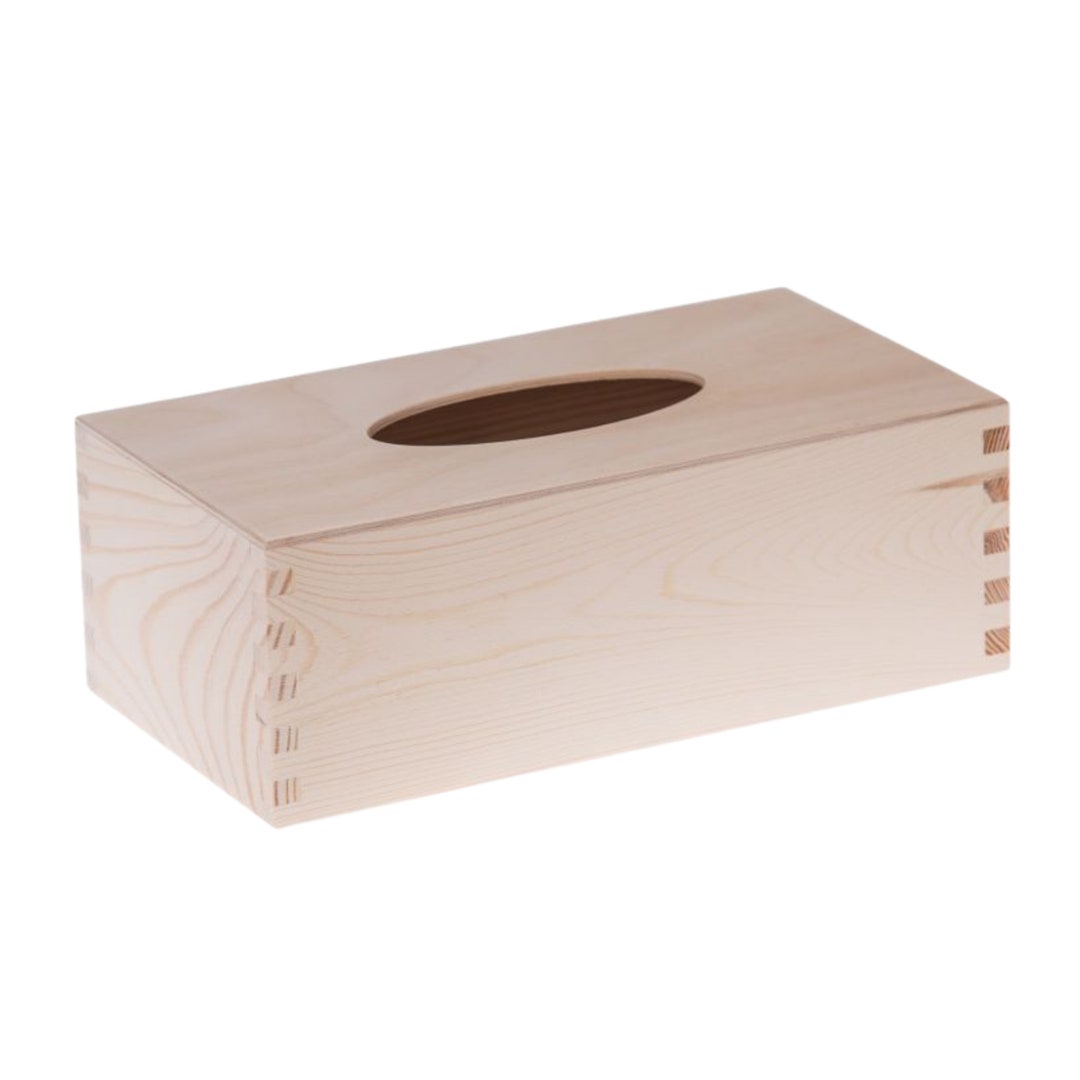 Unfinished Wood, Tissue Box Cover, Wooden Tissue Box Etsy