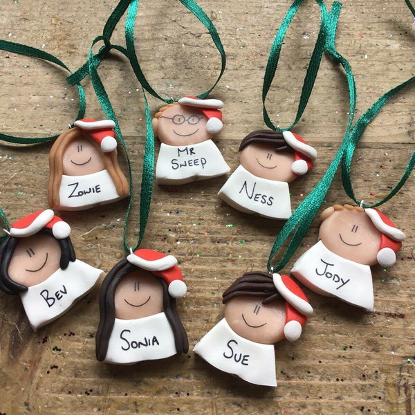 Personalised Christmas decoration made to order, gift, advent calendar filler, cracker filler