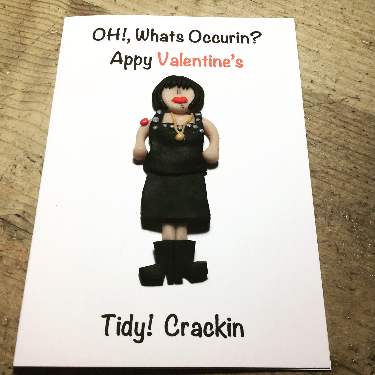 Gavin and Stacey Valentines Card Ness Nessa Handmade Clay Cute Etsy