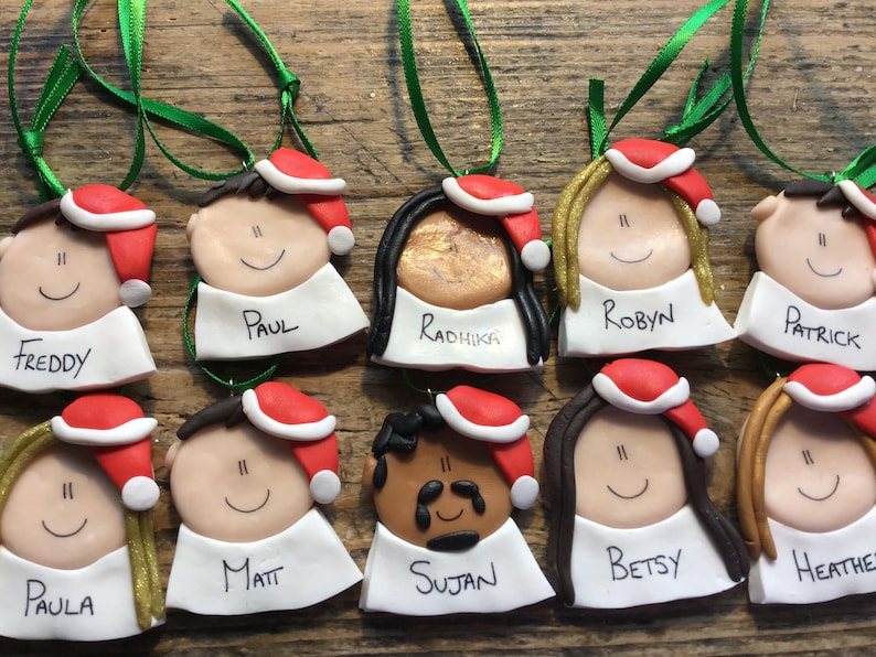 Personalised Christmas decoration stocking filler advent calendar filler, cracker filler name tags, name places advent calendar gift festive image 12