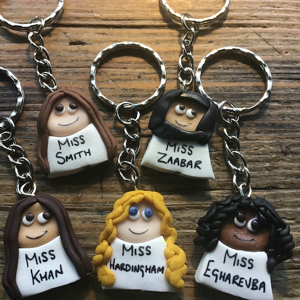 Personalised 'Best Teacher' Keyring Gift - End Of Term Or Leaving Present Idea
