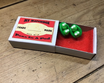 Valentine’s peas in a pod matchbox gift, best friends, birthday gift, couples gift, girlfriend, boyfriend gift, anniversary gift