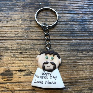 personalised Father’s Day keychain Keyring dad grandad grandfather papa gift handmade Christmas present birthday present,  gift for dad
