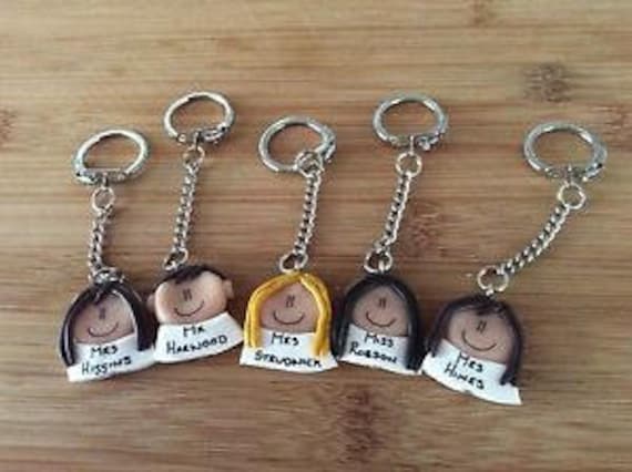 Teachers Gift Keyring Personalised Handmade Made to Order Gift - Etsy UK