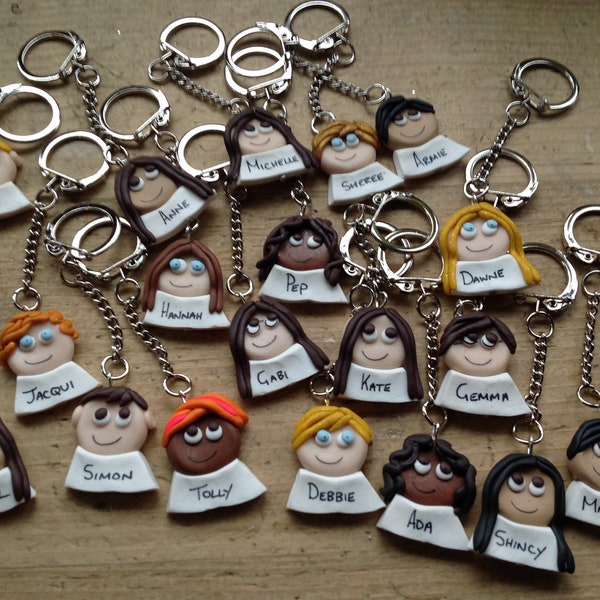 Party bag fillers keyring Personalised Handmade gift ideas birthday wedding favours teachers gifts, end of term gift