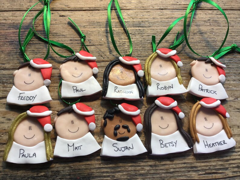 Personalised Christmas decoration stocking filler advent calendar filler, cracker filler name tags, name places advent calendar gift festive image 13