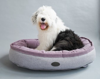 Bagel Style Bed For Dog Durable Bedding Supportive Cushion Machine Washable Large Dog Bed Dog Furniture Modern Dog Bed