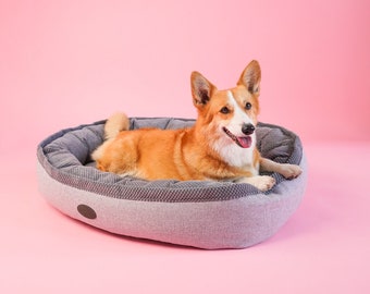 Donut Dog Bed, Oval Shaped Bed For Dog, Cozy Pet Bed, Bed For Large Dogs