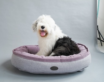 Bagel Style Dog Bed Durable Bedding Supportive Cushion Machine Washable Large Dog Bed Large Dog Bed Dog Furniture Modern Dog Bed Dog Beds