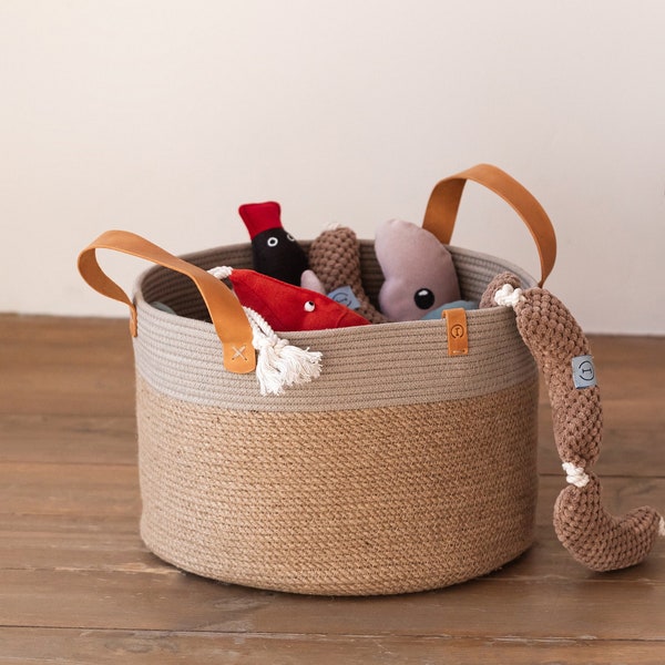 Dog Toy Basket Etsy