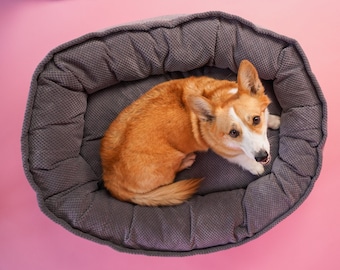 Cozy Pet Bed, Donut Dog Bed, Oval Shaped Bed For Dog, Bed For Large Dogs