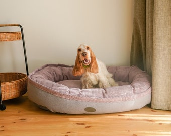 Large Pet Cozy Bed, Upholstered Bed For Bed, Donut Dog Bed, Luxury Dog Bed