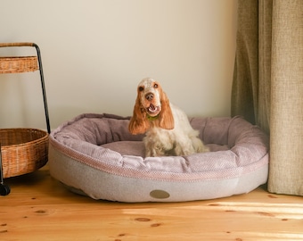 Large Pet Cozy Bed, Upholstered Bed For Bed, Donut Dog Bed, Luxury Dog Bed