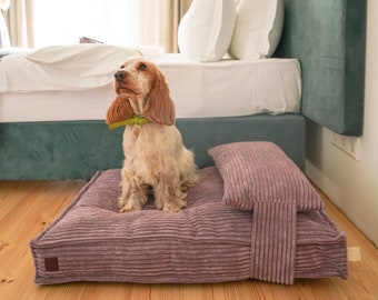 Orthopedic Dog Bed: Memory Foam Corduroy Pet Bed with Washable Cover