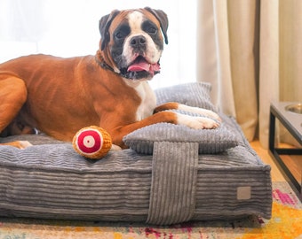Memory Foam XXL Bed For Extra Large Dog With Washable Cover, Corduroy Orthopedic Bed For Dog, XL Dog Furniture Bed