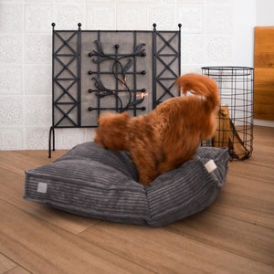 Large Dog Pillow Bed with Cushion Pet Sleeping Place Pet Furniture Dog Sofa 3 colors available, M and L sizes, Durable soft corduroy fabric image 2