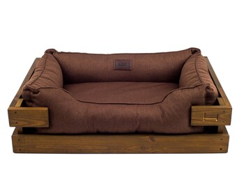 wooden dog bed etsy
