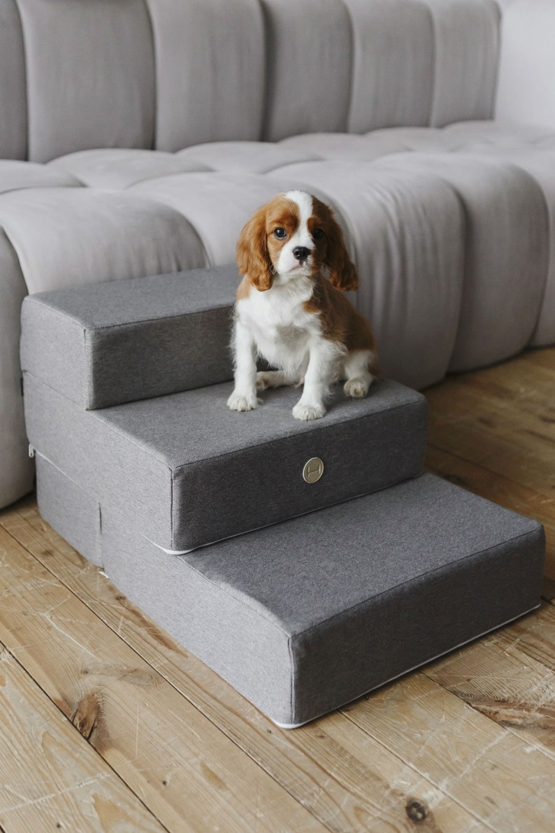 Dog steps for bed pet steps for small or senior dogs two etsy