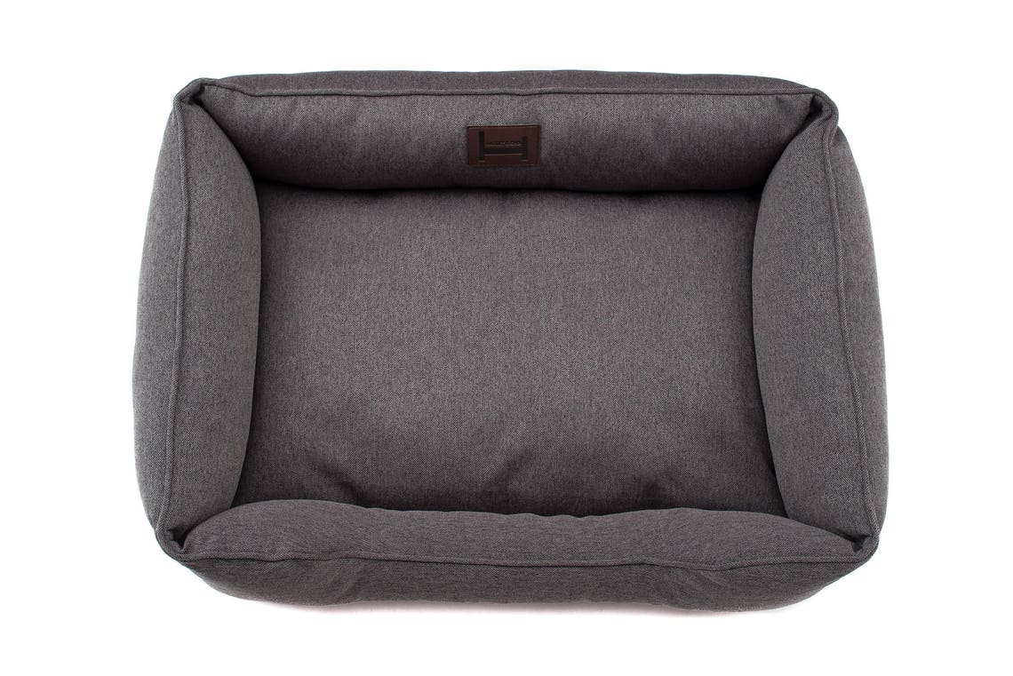 Large Dog Bed Middle Dog Bed Padded Dog Bed Gray Dog Bed Dog Etsy
