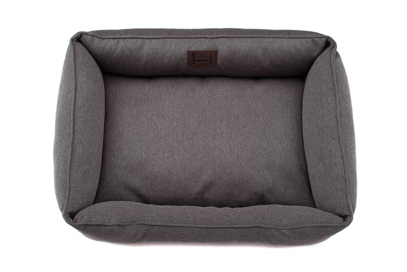 Large Dog Bed Middle Dog Bed Padded Dog Bed Gray Dog Bed Dog Etsy