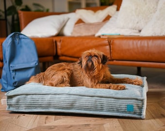 Big Dog Orthopedic Bed, Removable headrest, Dog bed mat Memory FOAM with removable and washable cover, 3 colors available, M and L sizes